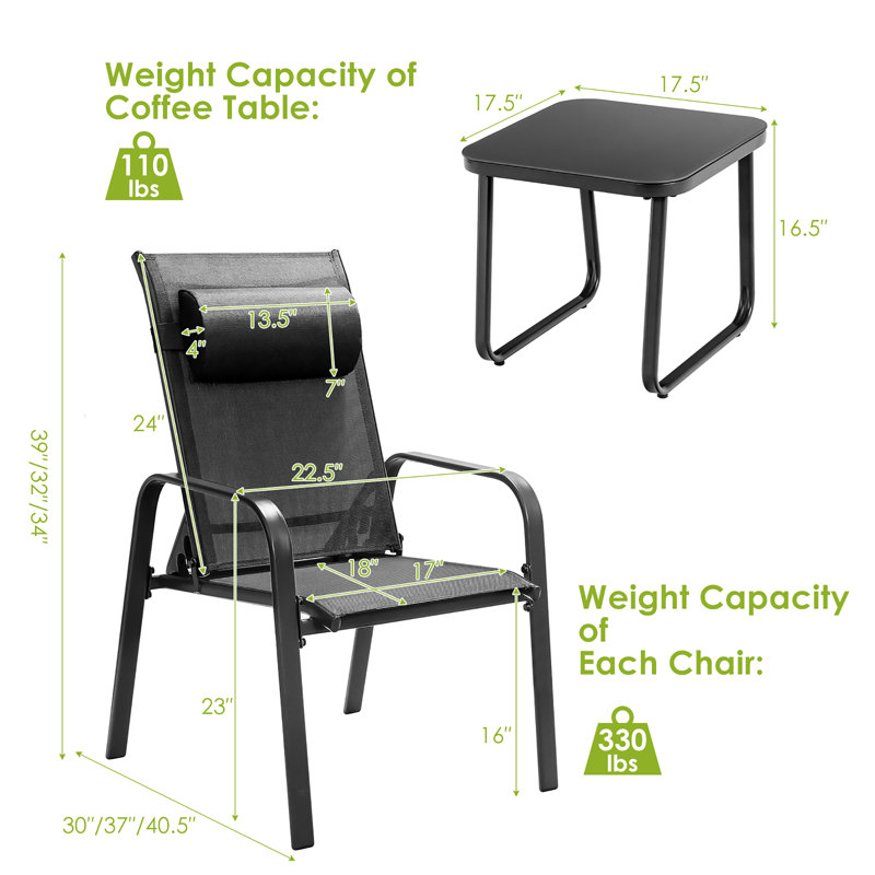 Chaise de salle à manger pliante Thirston