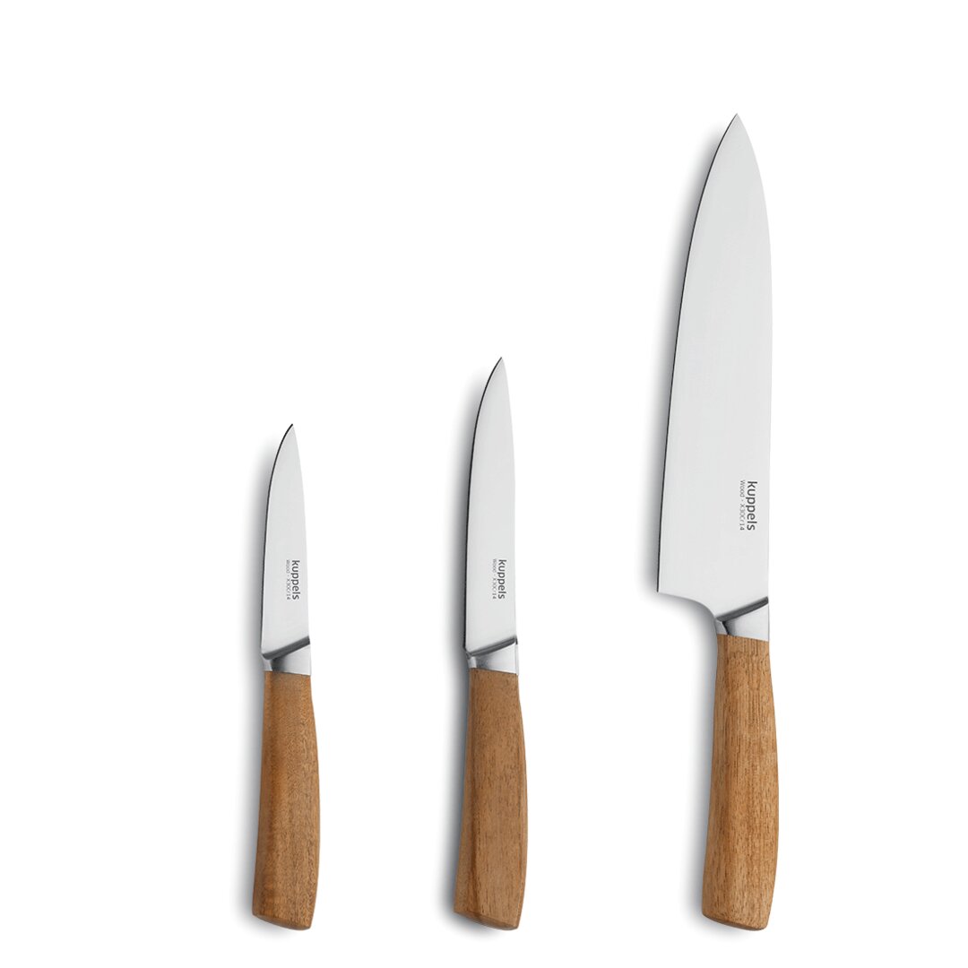 WOOD Küchenmesser Set 3-teilig