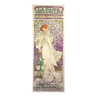Affiche pour «La Dame aux Camélias» (1896) par Alphonse Mucha - Estampe numérique