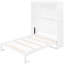 Lit blanc avec tablettes - Gain de place pour les pièces polyvalentes Pliable dans l'armoire Support de matelas confortable et structure en contreplaqué-738553966