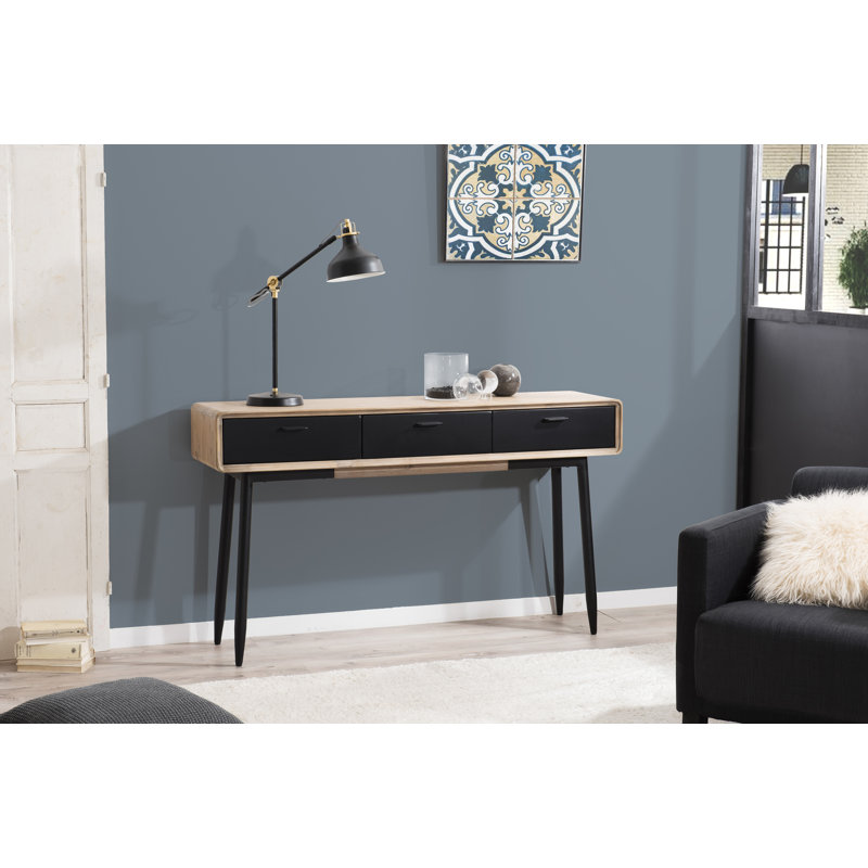 Huck 140cm Solid Wood Top Console Table