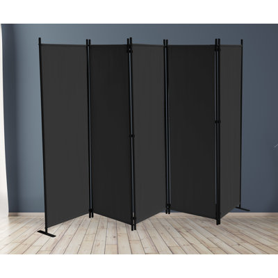 Abrem 268cm W x 167cm H 5 - Panel Folding Room Divider