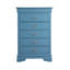 Commode Louis Phillipe G3180-CH, bleu sarcelle