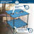 Life is Good Blue 22" Square Compact Folding Beach Table