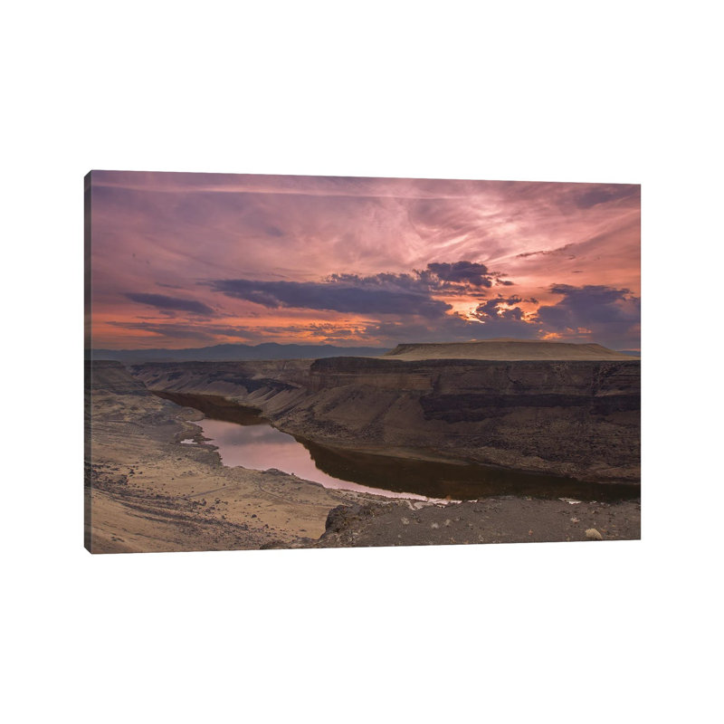 «Snake River Canyon Sunset» par Louis Ruth - Giclée sur toile tendue avec châssis, H 18 po x l 26 po x P 1,5 po