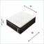 Matelas grand moelleux hybride de 10 po avec ressorts ensachés et mousse viscoélastique gélifiée, sans fibre de verre, isolement par mouvement, support de bord-326814054