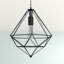 Luminaire suspendu géométrique 1 lumières simple Broderick