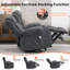 Fauteuil inclinable pivotant à 60°, tissu gris, chaise de maison moderne et réglable