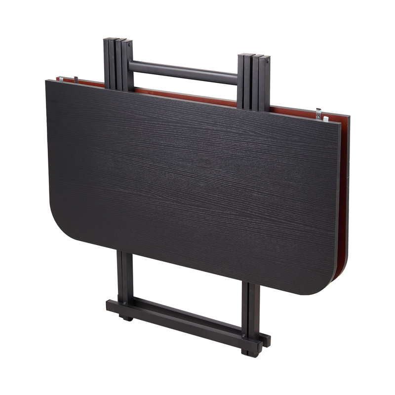 Foldable Square Dining Table, Black