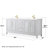 Daria 80 " W Freestanding Standard Free Standing 2 Double Vanity Bathroom Vanity With Marble Top with Mirror-97902425-97902419-97902426