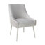 Chaise d'appoint rembourrée avec revêtement en velours plissé Rizo-577513268-577511646