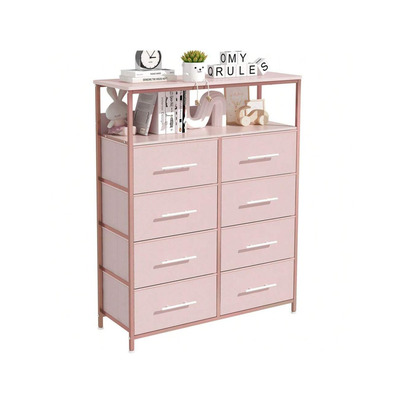 Aneisa 107cm W Chest of Drawers, Pink