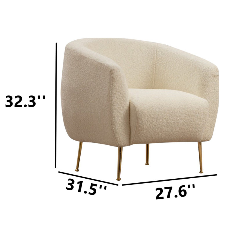 Fauteuil à oreilles en métal