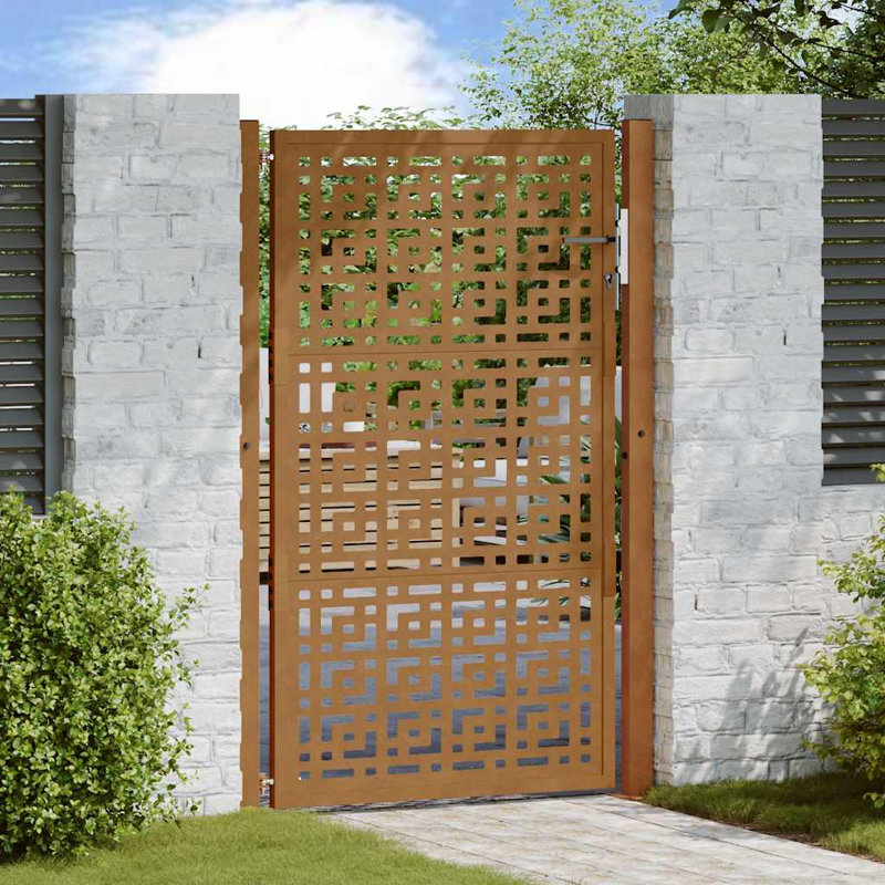 Weathering Steel Gate, 105 x 155 cm, Rusty