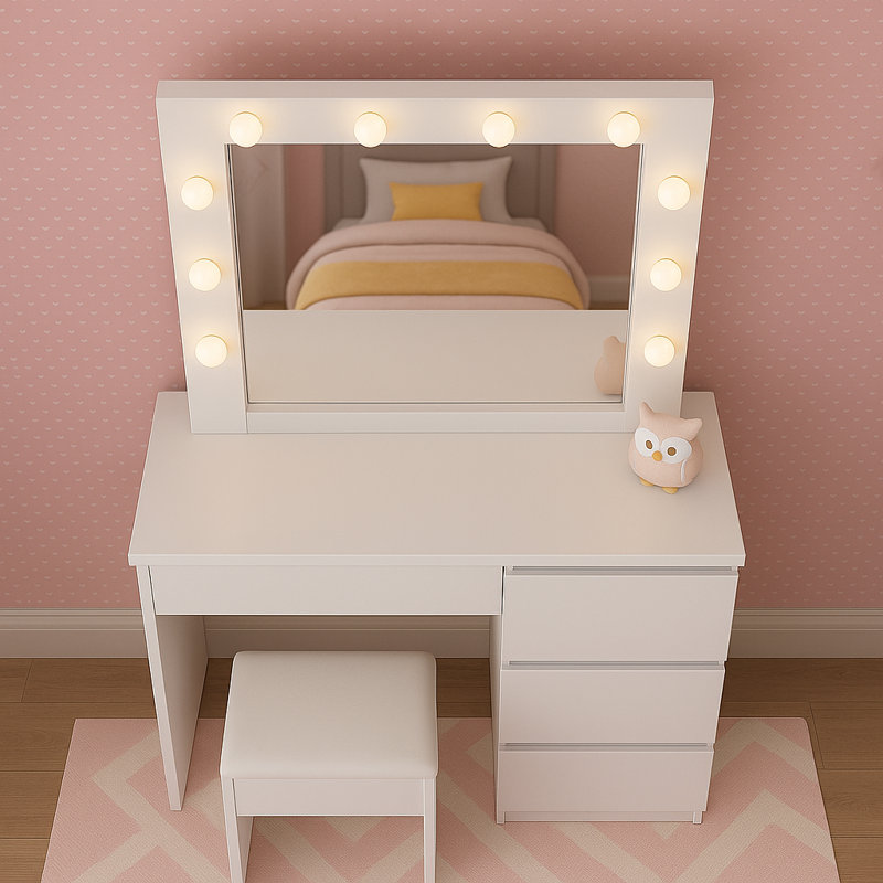 Jaunell Dressing Table with Mirror
