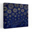 Golden Snowflakes Let It Snow Abstract Contemporary Winter Landscape Wall Art Print 1 Piece Wrapped Canvas Wall Art-1486439308
