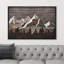 Western Western Effect Landscape Pastel Brown Tree Mountains Nature Abstract Artwork Living Room Decor on Canvas, impression-93388734-93388733