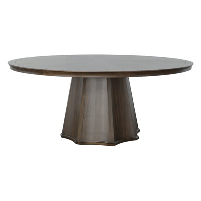 West Camden Round Walnut Wood Dining Table