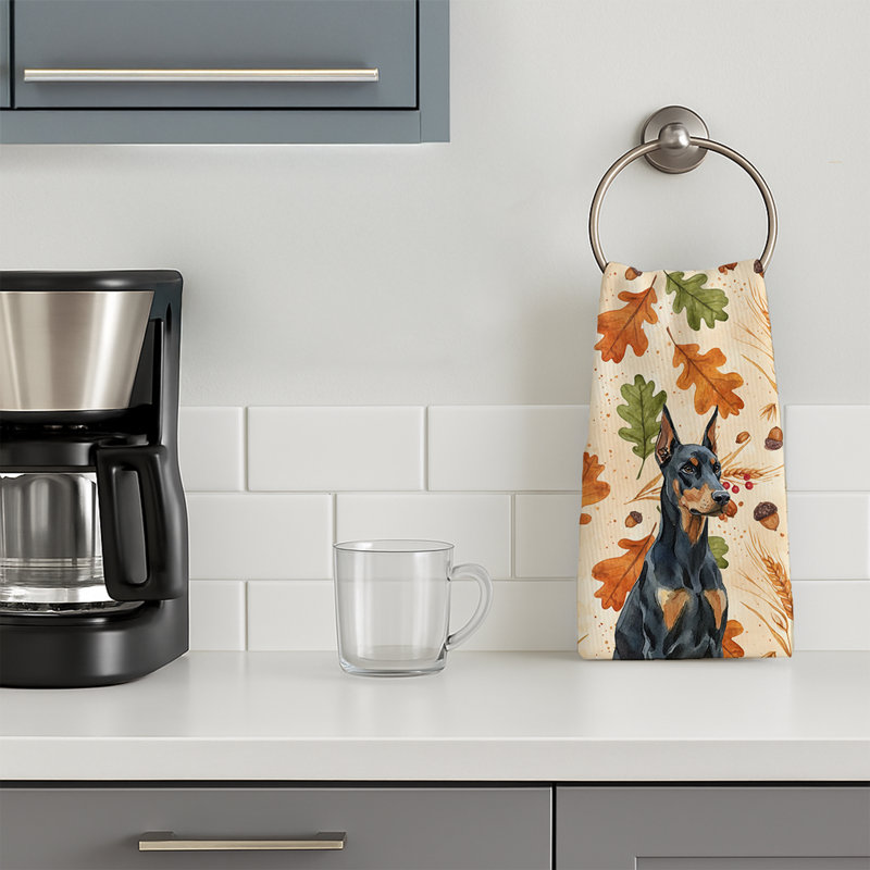 Serviette de cuisine tricolore Sheltie, Doberman Pinscher