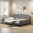 Modern Daybed With Tufted Button And Solid Legs-478641529