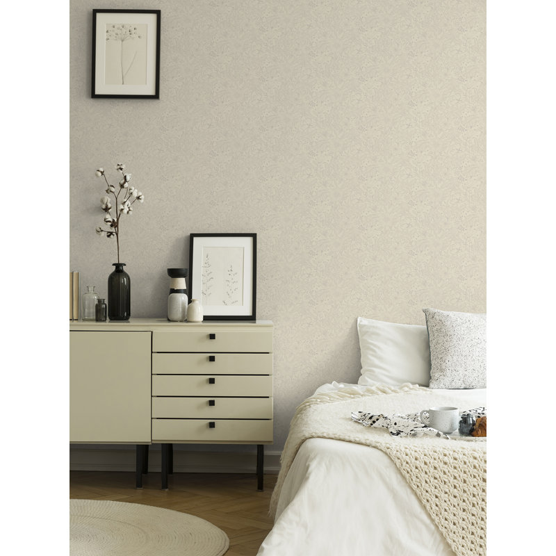 Rouleau de papier peint L 33 pi x l 20,9 po Celinda, Blanc