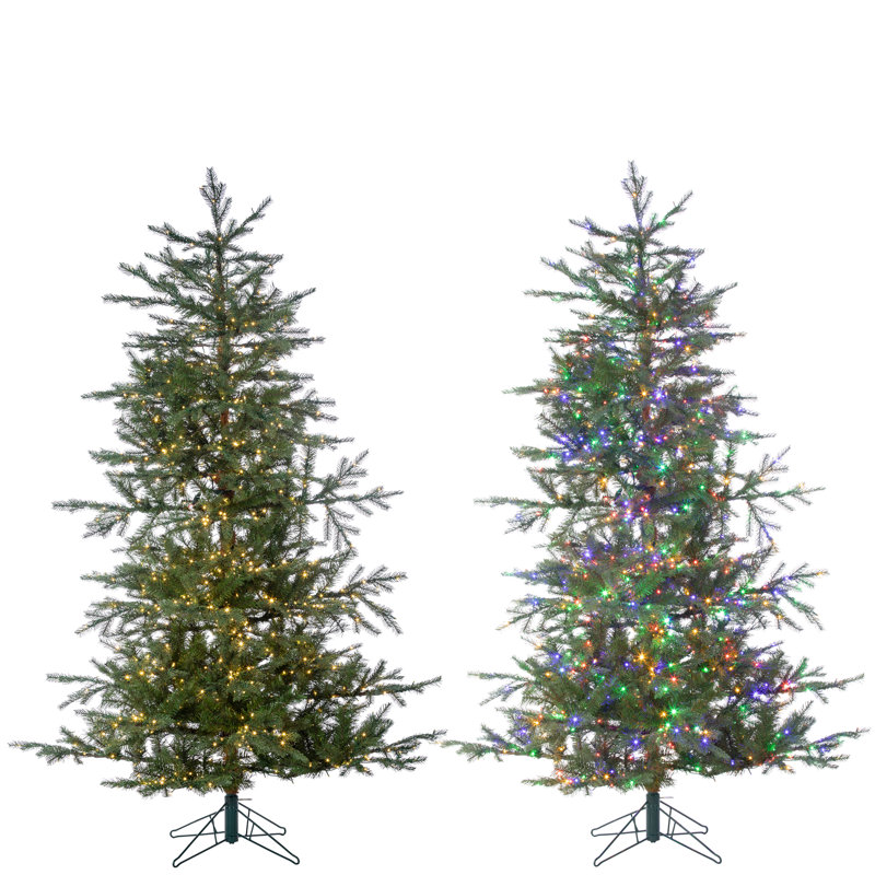 Lighted Artificial Pine Christmas Tree, 6.5' H