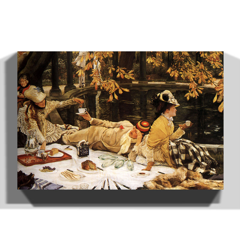 Holliday by James Tissot - Wrapped Canvas, 70cm H x 100cm W
