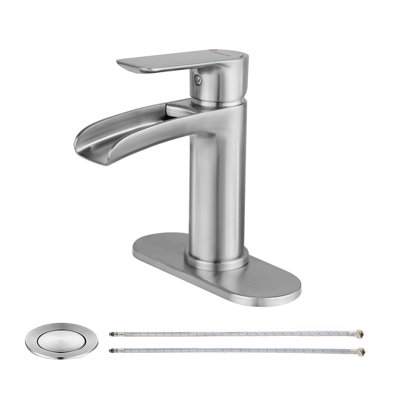 Single-Hole Single-handle Bathroom Faucet with Drain Assembly