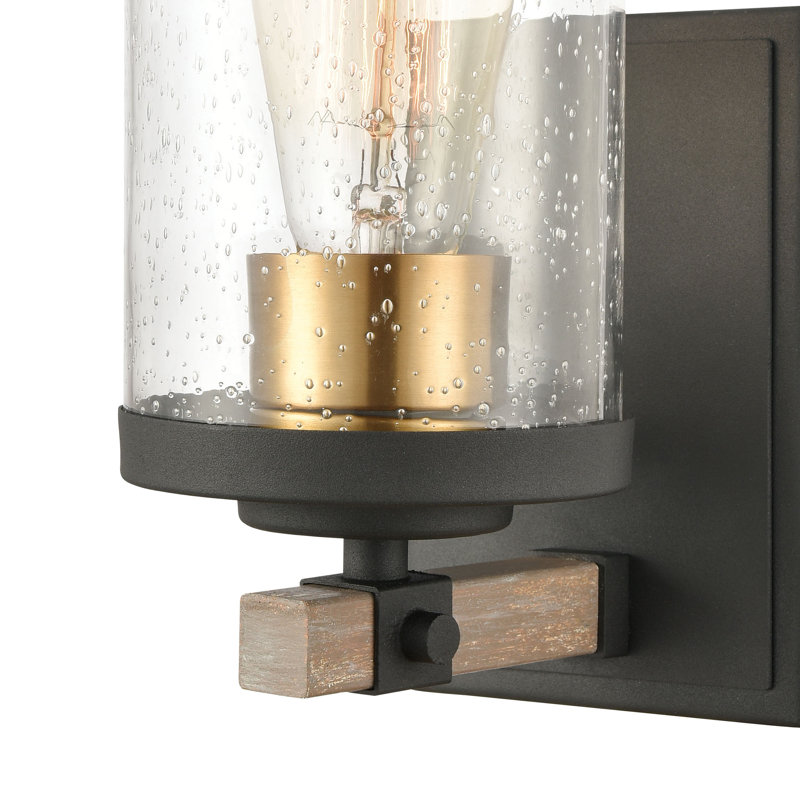 Applique murale 1 lumière de 9 po de hauteur Geringer - Gris anthracite