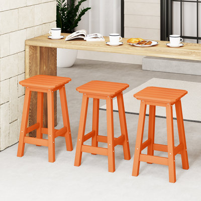 Laguna 24" Square Counter Stool (Set Of 3)