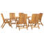 Braya 6 - Person Solid Wood Patio Dining Set Rectangular Table