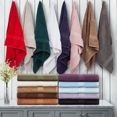 Renata Certified Egyptian Cotton 800 GSM Plush Heavy Highly Absorbent Luxury Washcloth 