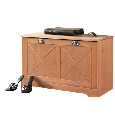 Perla Solid Wood Storage Bench