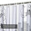 Rideau de douche avec 12 crochets City-693770417