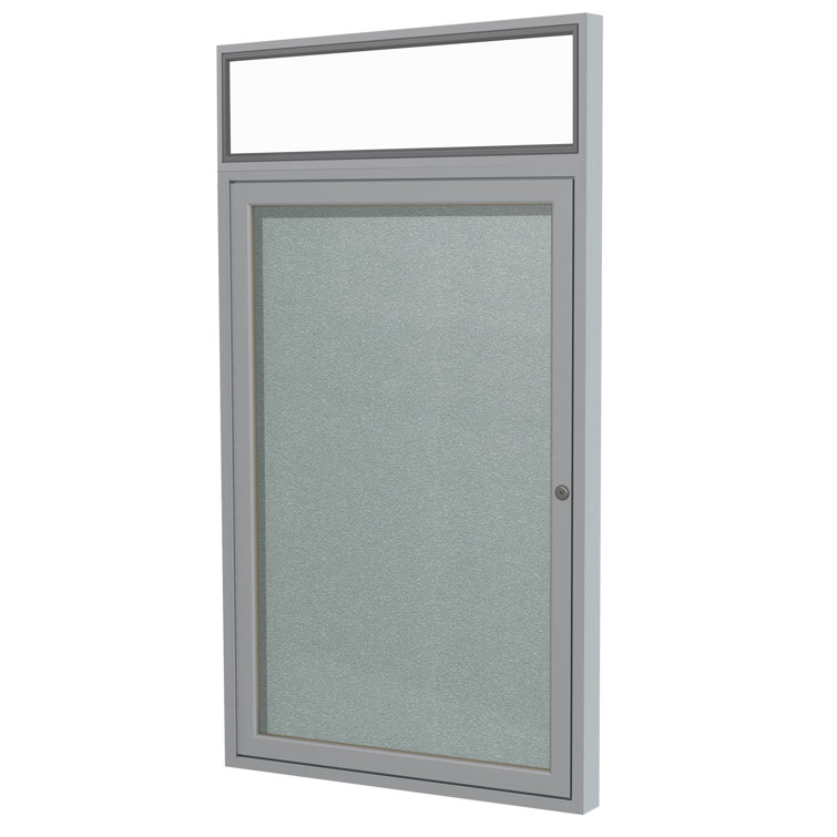 Ghent Enclosed Cabinet Vinyl Small - 2' - 4' Bulletin Board