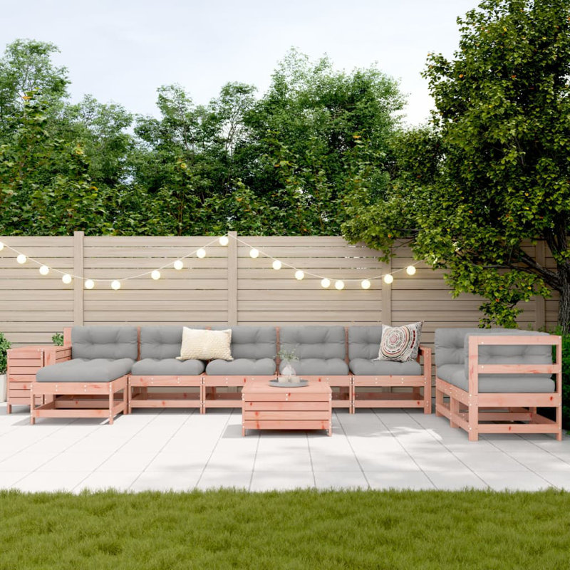 Wicker 9 - Person Garden Lounge Set