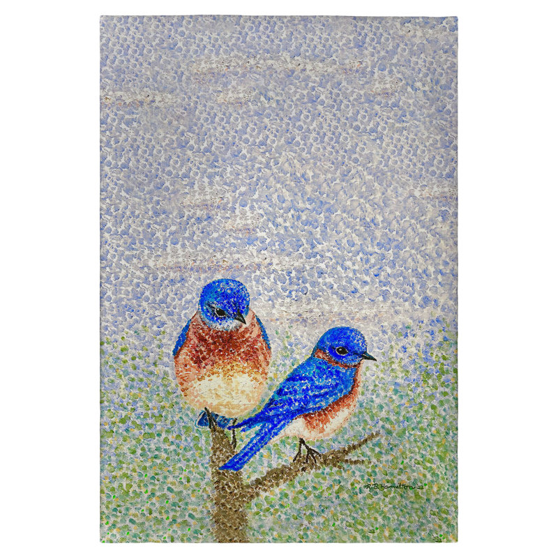 Torchon deux oiseaux