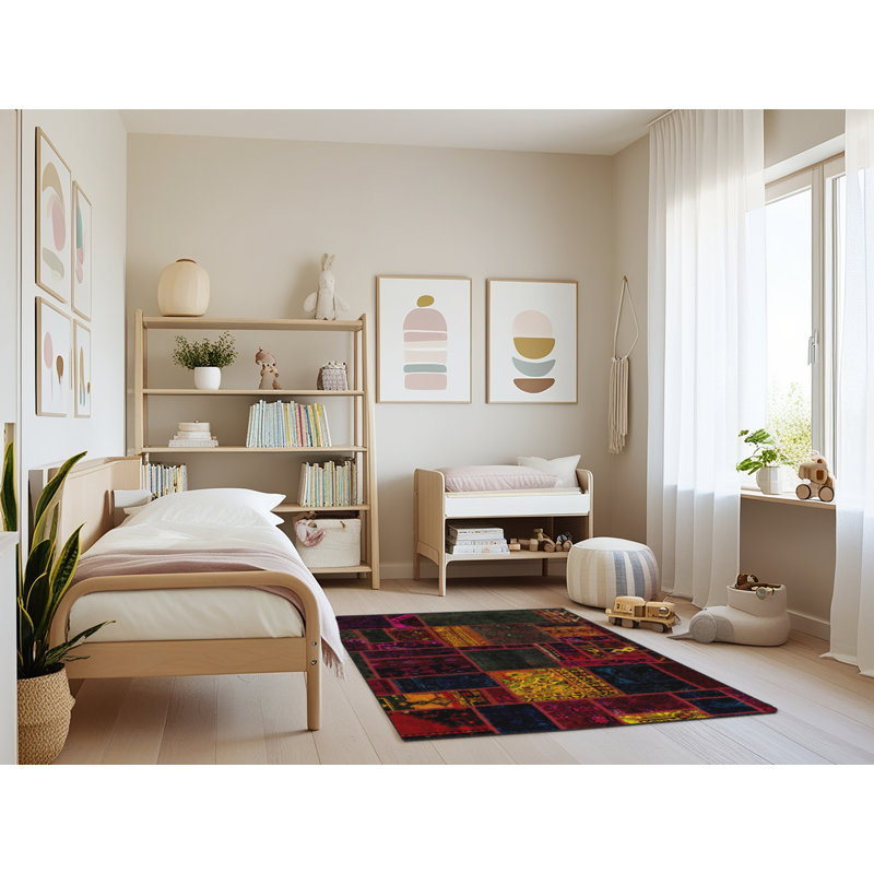 Abstract Indoor Rug, Rectangle 4' x 6'