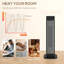 HOMCOM 1200 Watt 5118 BTU Electric Tower Space Heater with Adjustable Thermostat-119626089