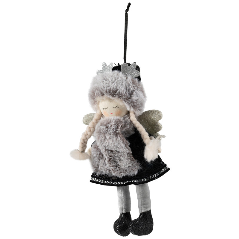 Figurine de Noël suspendue ange d'hiver