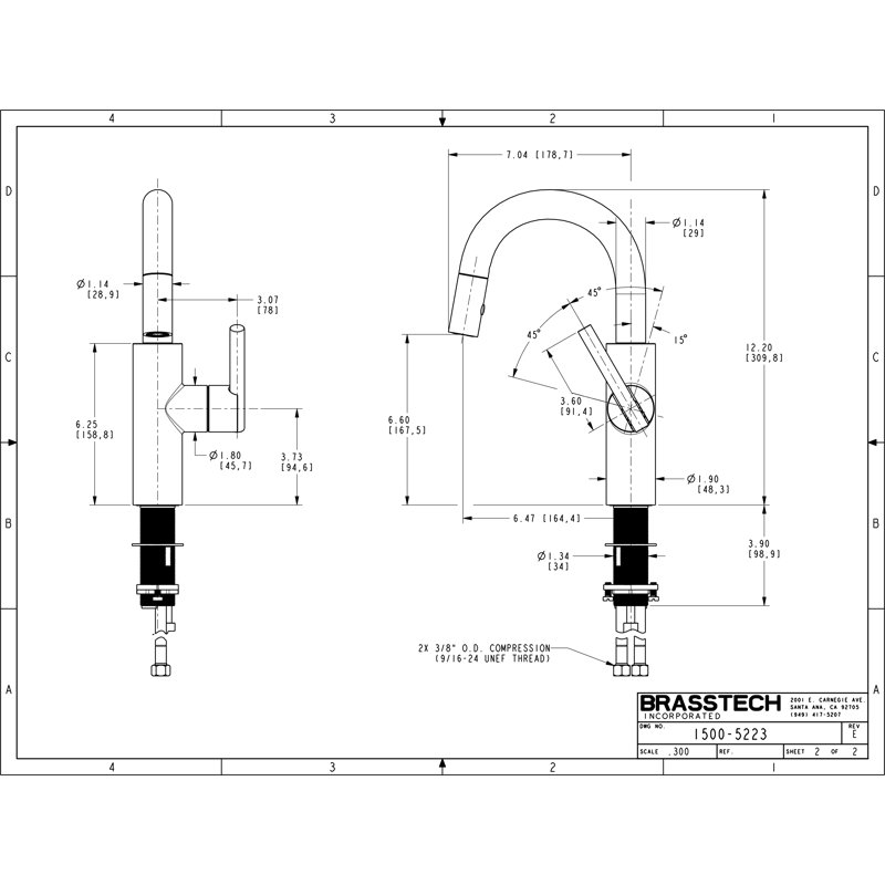 East Linear Single Handle Pull Down Bar Faucet, Matte White