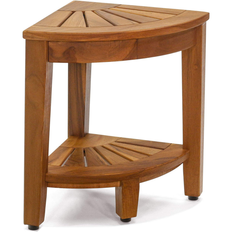 Repose-pieds breveté Kai-Bjon, Huile de teck, H 12,5 po x l 12 po x P 8,5 po