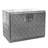 Barton 24" Aluminum Underbody Truck Tool Box with Lock and Drop-Down Door – 5 Bar Tread Storage for Trailers, Pickups, and Garages