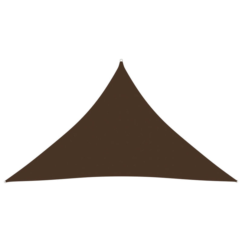 Andillac Triangular Shade Sail, 3.6m H x 3.6m W x 3.6m D, Brown
