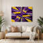 Hard Edge 10 Purple Metal Wall Art-1109115477