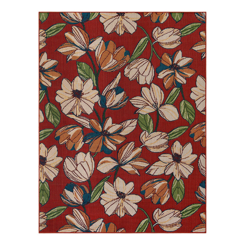 Tapis intérieur / extérieur Camalu Marlenia, Rectangle 7 pi 10 po x 10 pi