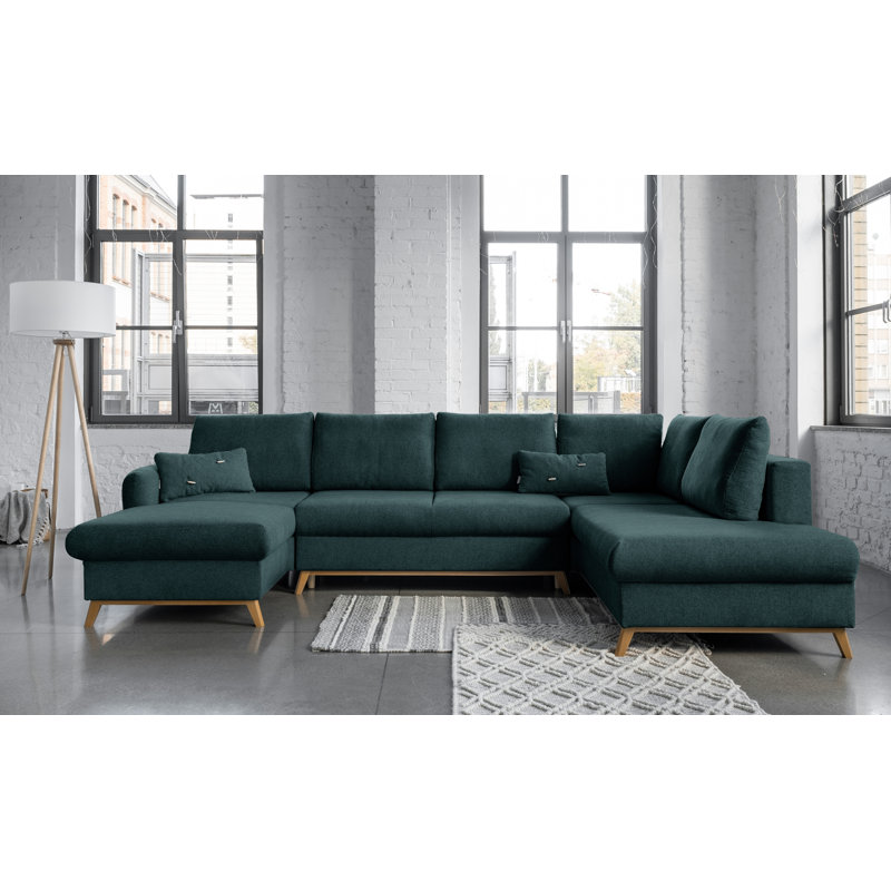 Scandic Lagom 8 Seater Sofa Bed, Right Hand Facing, Turquoise