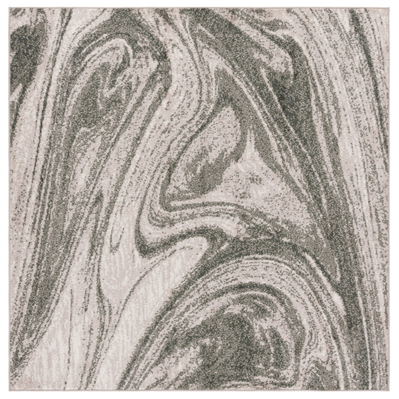 Magrini Performance Abstract Rug, Square 6'7"