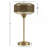 17" Mercury Glass Table Lamp Gold See Below