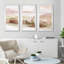 Windscape II par Nan - ensemble de 3 reproductions d'art sur acrylique-31302198